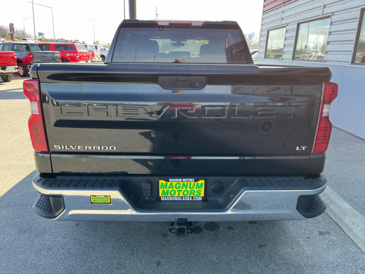 2021 BLACK /Black CHEVROLET SILVERADO 1500 LT (1GCUYDED3MZ) with an 5.3L engine, Automatic transmission, located at 1960 Industrial Drive, Wasilla, 99654, (907) 274-2277, 61.573475, -149.400146 - Photo#3